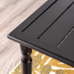 Outdoor Steel Rectangle Dining Table With 1.77" Umbrella Hole - Captiva Designs -Garden Furniture Discounts GUEST 27e80d8b c880 46be b896 a422681e1c8b