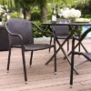Palm Harbor 4pk Outdoor Wicker Stackable Chairs - Brown - Crosley -Garden Furniture Discounts GUEST 29a7ac35 52dd 461f 9ecb 60cf230d8f43