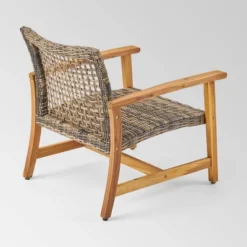 Breakwater 6pc Wood & Wicker Chat Set With Fire Pit - Natural/Gray/Brown - Christopher Knight Home 5 Breakwater 6pc Wood & Wicker Chat Set With Fire Pit - Natural/Gray/Brown - Christopher Knight Home -Garden Furniture Discounts GUEST 2a451d78 9254 458b 9507 f8dd4ae84387 1