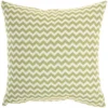 18"x18" Reversible Indoor/Outdoor Leaves And Chevron Print Square Throw Pillow - Mina Victory -Garden Furniture Discounts GUEST 2a48db26 f6d2 4343 8d4a 2212c450b664