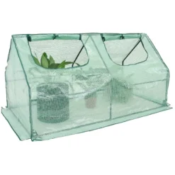 Sunnydaze Decor Sunnydaze Outdoor Portable Plant Shelter Mini Greenhouse With Double Zipper Doors And Cover - Green -Garden Furniture Discounts GUEST 2befea86 8899 4d06 8dd6 fd41d9dd92b3