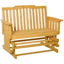 Outsunny Wooden Patio Glider Bench, Wood Outdoor Loveseat With High Back And Armrests, 2-Seat 11 Outsunny Wooden Patio Glider Bench, Wood Outdoor Loveseat With High Back And Armrests, 2-Seat -Garden Furniture Discounts GUEST 2c6239e9 4a07 4ce5 baac 459616b4bc09