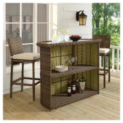 Bradenton Outdoor Wicker Bar - Crosley -Garden Furniture Discounts GUEST 2cc7b1e9 f2ac 4d3e bd26 44187073d2a6
