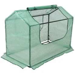 Sunnydaze Decor Sunnydaze Mini Greenhouse With 2 Zippered Side Doors - Green -Garden Furniture Discounts GUEST 2d92e3a9 38c0 4fde 8c38 e3027495e545