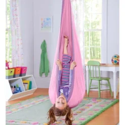 HearthSong HugglePod Original Indoor Or Outdoor Kids' Canvas Hanging Chair With Cushion -Garden Furniture Discounts GUEST 2e7a4e79 5e92 4981 b30b 24e632c98d76