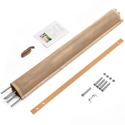 XtremepowerUS 4' X 12' Ft Pool Fence See-Thru 5-Section Pool Fence Long Removable Fence Barrier Pool Mesh Fence, Beige 3 XtremepowerUS 4' X 12' Ft Pool Fence See-Thru 5-Section Pool Fence Long Removable Fence Barrier Pool Mesh Fence, Beige