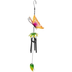 Northlight 19" Orange Metal Butterfly Outdoor Garden Windchime -Garden Furniture Discounts GUEST 30894b1e 51e6 4221 a8d6 31acda6e2111