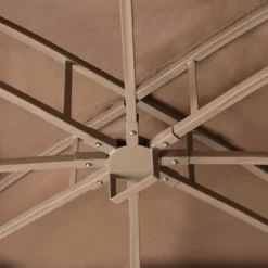 10' X 12' Outdoor Garden Gazebo With Skirts Tent Canopy Beige - Captiva Designs -Garden Furniture Discounts GUEST 31109ad9 a37f 4f15 ad05 f64e5cd255e3