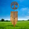Woodstock Wind Chimes Asli Arts® Collection, Tree Of Life Bamboo Chime, 26'' Wind Chime CTOL