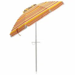 6.5' X 6.5' Portable Sunshade Beach Umbrellas With Tilt Aluminum Pole And Carrying Bag - Wellfor -Garden Furniture Discounts GUEST 32a0cad9 b12e 4b12 81ab 36e47ad6537c