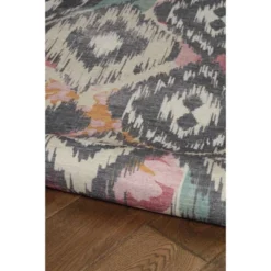 Govan Washable Outdoor Rug Ivory/Charcoal - Linon -Garden Furniture Discounts GUEST 34177630 5a04 4e6e 9e07 a9c453019698