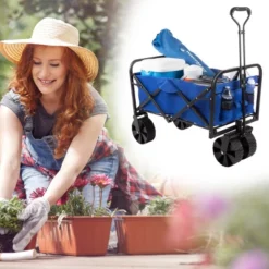 Nature Spring All-Terrain Heavy-Duty Collapsible Utility Wagon With Telescopic Handle -Garden Furniture Discounts GUEST 348e62e5 66b5 44d7 9efc 341546f01af2