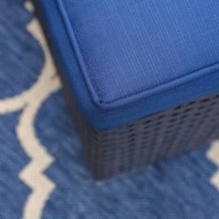 9pc All-Weather Patio Wicker Conversation Set With Cushions - Navy - Captiva Designs -Garden Furniture Discounts GUEST 34bc29f3 95d7 464a a3dc 28dc47f27dc2