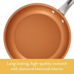 Ayesha Curry Home Collection Nonstick Frying Pan / Fry Pan / Skillet - 9.25 Inch, Brown -Garden Furniture Discounts GUEST 366a2049 0490 4341 b61d e21aef877c98