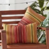 Set Of 2 Outdoor Lumbar Throw Pillows Kinnabari Stripe - Kensington Garden -Garden Furniture Discounts GUEST 378667e6 e342 4571 ada1 e075b0abd0a8