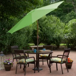 Northlight 9ft Outdoor Patio Market Umbrella With Hand Crank And Tilt, Lime Green -Garden Furniture Discounts GUEST 37a11311 1cad 4e7c 84f4 2838fa59d913