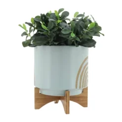 Sagebrook Home 10"x10" Arch Ceramic Planter Pot With Stand Mint 10 Sagebrook Home 10"x10" Arch Ceramic Planter Pot With Stand Mint -Garden Furniture Discounts GUEST 37cbfb33 3fb1 4c5b 9b1e 899c44583dfc