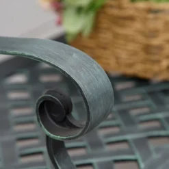 Outsunny Cast Aluminium Garden Bench 2 Seater Antique Loveseat For Outdoor Patio Porch Park, Verdigris -Garden Furniture Discounts GUEST 38626585 057d 4b1d a6d2 e0bf2b453ba4