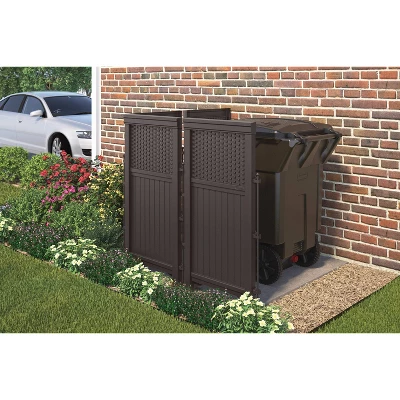 44" Resin Wicker Screen Enclosure Java Brown - Suncast 4 44" Resin Wicker Screen Enclosure Java Brown - Suncast - Image 2