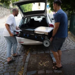 Razor Griddle Portable 4-Burner 40,000 BTU Gas Grill & Griddle Combo With 16" X 16" Cooking Surface Area, Foldable Cart & Steel Lid, Black -Garden Furniture Discounts GUEST 3b421fba 10d3 49e3 922e cfb5b61810b2