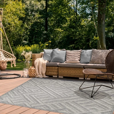 Contemporary Geometric Abstract Indoor Outdoor Area Rug By Blue Nile Mills 3 Contemporary Geometric Abstract Indoor Outdoor Area Rug By Blue Nile Mills