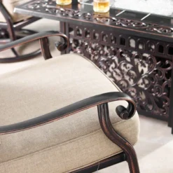 2pk Aluminum Outdoor Deep Seating Swivel Rocking Club Chairs With Cushions - Copper/Tan - Oakland Living -Garden Furniture Discounts GUEST 3cecf141 3e69 4547 8920 55e9858cf759