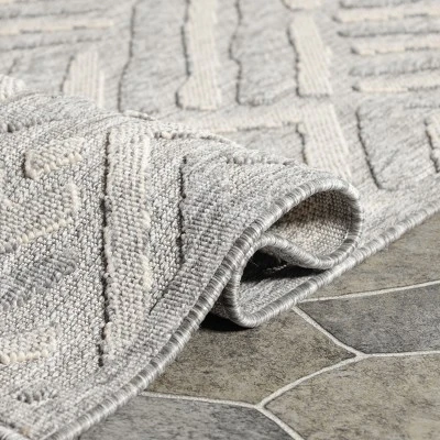 Contemporary Geometric Abstract Indoor Outdoor Area Rug By Blue Nile Mills 7 Contemporary Geometric Abstract Indoor Outdoor Area Rug By Blue Nile Mills - Image 5