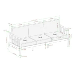 Saracina Home Modern Boho Eucalyptus Outdoor Spindle Sofa With Cushions 13 Saracina Home Modern Boho Eucalyptus Outdoor Spindle Sofa With Cushions -Garden Furniture Discounts GUEST 3d8e4406 bf24 47ef b778 46137a40d20d