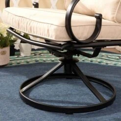 7pc Outdoor Dining Set With Svivel Chairs With Cushions & Large Metal Rectangle Table With Umbrella Hole - Captiva Designs 35 7pc Outdoor Dining Set With Svivel Chairs With Cushions & Large Metal Rectangle Table With Umbrella Hole - Captiva Designs -Garden Furniture Discounts GUEST 3dcc53e0 5217 4bec 8718 2f1db9b9f0c3