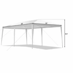 Costway 10'x20' Canopy Tent Heavy Duty Wedding Party Tent 4 Sidewalls W/Carry Bag -Garden Furniture Discounts GUEST 3df929d6 7be4 4ec9 89cd 683a438af4d2