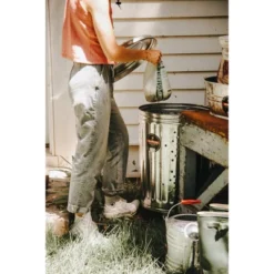 Behrens 20gal Galvanized Steel Composter Can With Lid -Garden Furniture Discounts GUEST 3ece6a56 0a4f 4f80 89b6 2f15775e4769