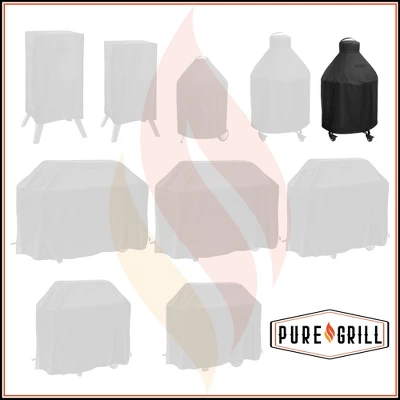 Pure Grill 22-Inch Ceramic Grill Cover For All Large Kamado Charcoal BBQ Grill Brands, Universal Fit Cover - 31" Dia X 40" H 8 Pure Grill 22-Inch Ceramic Grill Cover For All Large Kamado Charcoal BBQ Grill Brands, Universal Fit Cover - 31" Dia X 40" H - Image 6