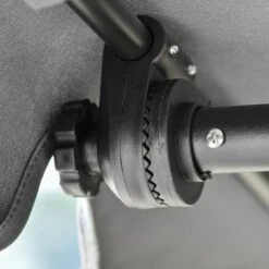 Outsunny 3-Seater Porch Swing Outdoor Swing Chair Patio Bench For Deck With Adjustable Canopy, Padded Sling Fabric Seat -Garden Furniture Discounts GUEST 4091520f 46b4 4fcf a72f 8ff4f14e25ab