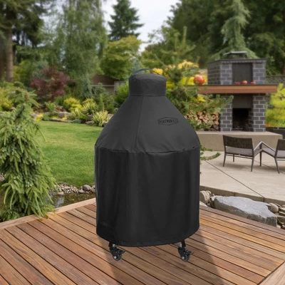 Pure Grill 22-Inch Ceramic Grill Cover For All Large Kamado Charcoal BBQ Grill Brands, Universal Fit Cover - 31" Dia X 40" H 6 Pure Grill 22-Inch Ceramic Grill Cover For All Large Kamado Charcoal BBQ Grill Brands, Universal Fit Cover - 31" Dia X 40" H - Image 4