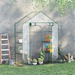 Outsunny 56" X 29" X 77" Mini Greenhouse, Walk-in Greenhouse, Garden Hot House With 4 Shelves, Roll-Up Door And Weatherized Cover, Deep Green 8 Outsunny 56" X 29" X 77" Mini Greenhouse, Walk-in Greenhouse, Garden Hot House With 4 Shelves, Roll-Up Door And Weatherized Cover, Deep Green -Garden Furniture Discounts GUEST 41737697 94e6 4d3c b7f1 b6e625b33d32