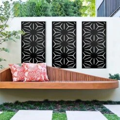 NewTown Decorative Outdoor Privacy Screen Panels, Metal Laser Cut Privacy Screen Decorative Patio Metal Fence For Outdoor Indoor Decor-The Pop Home -Garden Furniture Discounts GUEST 41a1a0d3 6a8b 48ec b48f fa045968ab8a
