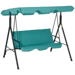 Outsunny 3-Person Porch Swing With Stand, Outdoor Swing For Patio Porch With Adjustable Tilt Canopy & Comfortable Swing Bench-Style Seat, Steel Frame 26 Outsunny 3-Person Porch Swing With Stand, Outdoor Swing For Patio Porch With Adjustable Tilt Canopy & Comfortable Swing Bench-Style Seat, Steel Frame -Garden Furniture Discounts GUEST 41d051a3 0a54 4c0a bec9 0bad39952059