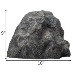 Gardenised Decorative Outdoor Weather-Resistant Artistic Artificial Faux Stone Rock, Garden Patio Granite Grey Fiberglass Stone -Garden Furniture Discounts GUEST 4230e25f ac28 4923 862d bd776e10f807