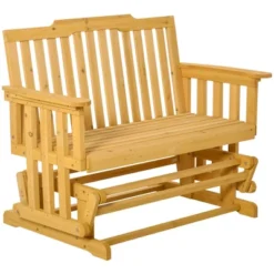 Outsunny Wooden Patio Glider Bench, Wood Outdoor Loveseat With High Back And Armrests, 2-Seat 14 Outsunny Wooden Patio Glider Bench, Wood Outdoor Loveseat With High Back And Armrests, 2-Seat -Garden Furniture Discounts GUEST 449cfc58 e25a 49a3 9063 c59d369f340c
