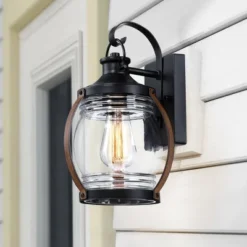 Outdoor Wall Lantern With Architectural Sconces Matte Black - Wellfor -Garden Furniture Discounts GUEST 45e52a51 4336 4954 bca2 abdf65e134b6