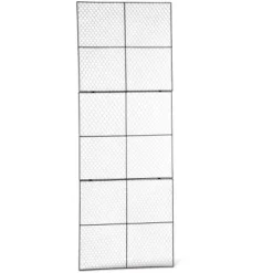 Gardener's Supply Company Chicken Wire Wall Trellis With Wall Brackets | 84" H X 30" W Steel Garden Plant Support Panel For Vining And Climbing