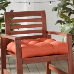 Outdoor Seat Cushion Rust - Kensington Garden