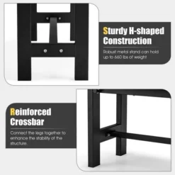 Tangkula Outdoor HDPE Bench W/ Metal Frame 47" X 14" X 16" For Yard Garden 18 Tangkula Outdoor HDPE Bench W/ Metal Frame 47" X 14" X 16" For Yard Garden -Garden Furniture Discounts GUEST 46aa93be 81b3 4607 b94e e8b13f18a55f