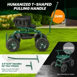 Costway Rolling Garden Cart Outdoor Gardening Workseat With Adjustable Height &Tool Storage 16 Costway Rolling Garden Cart Outdoor Gardening Workseat With Adjustable Height &Tool Storage -Garden Furniture Discounts GUEST 47531cdb 362d 4eb1 a849 062bd34c289e