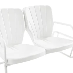 Ridgeland 4pc Outdoor Metal Conversation Set - White - Crosley -Garden Furniture Discounts GUEST 47af53a4 16d5 4f10 b651 660436f39c2e