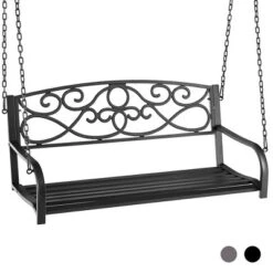Tangkula Patio Hanging Porch Swing Outdoor 2-Person Metal Swing Bench Chair W/ Chains 21 Tangkula Patio Hanging Porch Swing Outdoor 2-Person Metal Swing Bench Chair W/ Chains -Garden Furniture Discounts GUEST 4859547d b4f2 4b67 8d66 af8627121c90