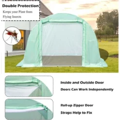 Aoodor Large Walk-in Green House With Zippered Screen Doors -Garden Furniture Discounts GUEST 4904e323 4aab 4540 a6f7 f79b3801c0f4