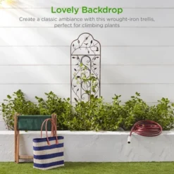 Best Choice Products 60x15in Iron Arched Garden Trellis Fence Panel W/ Branches, Birds For Climbing Plants - Bronze 12 Best Choice Products 60x15in Iron Arched Garden Trellis Fence Panel W/ Branches, Birds For Climbing Plants - Bronze -Garden Furniture Discounts GUEST 4993ddd5 2b08 4816 92a8 16e46cd7956f