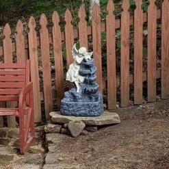 Sunnydaze Decor Sunnydaze Outdoor Solar Powered Angel Falls Water Fountain With Battery Backup And Submersible Pump - 27" 17 Sunnydaze Decor Sunnydaze Outdoor Solar Powered Angel Falls Water Fountain With Battery Backup And Submersible Pump - 27" -Garden Furniture Discounts GUEST 49bba549 192c 4815 948c 8466e14eb3bc