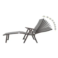 3pc Outdoor Set With Aluminum Adjustable Chaise Lounge & Table Set - Black/Gray - Crestlive Products 16 3pc Outdoor Set With Aluminum Adjustable Chaise Lounge & Table Set - Black/Gray - Crestlive Products -Garden Furniture Discounts GUEST 49be1c4e ea21 4e23 8623 8d347749a3a3